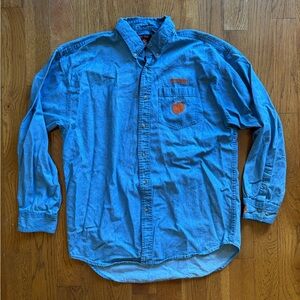 Men’s XXL Clemson Denim Button Down Shirt